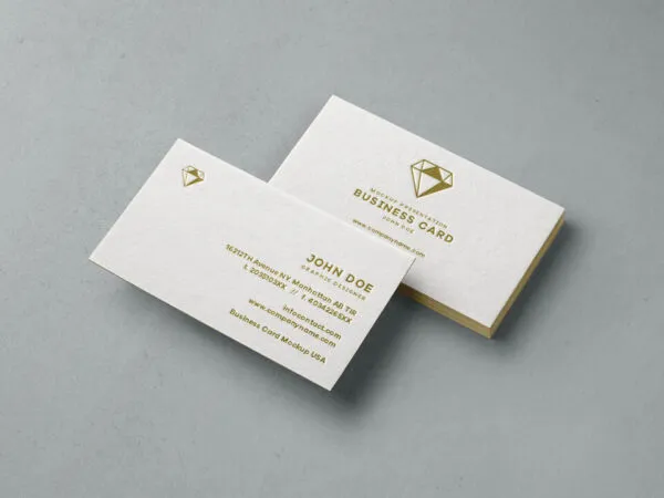 Business Card Mockup Featuring Front And Back View 1