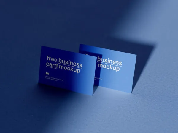 Business Cards Mockup with Shadow Effect 1