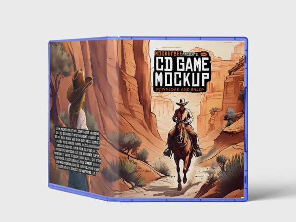 CD Game Box Cover Mockup 1