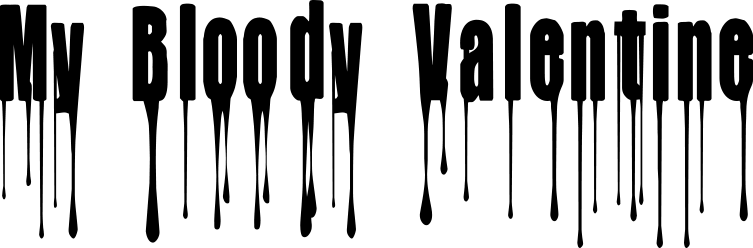 CF My Bloody Valentine Font 1
