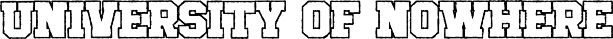 CF University Of Nowhere Font 1