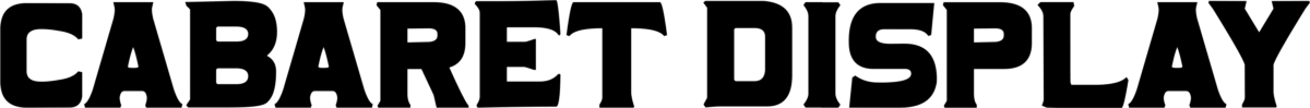 Cabaret Display Font 1
