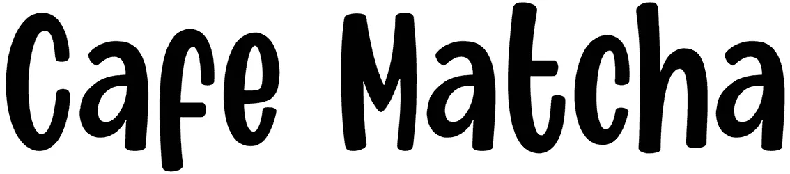 Cafe Matcha Font 1