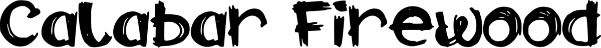 Calabar Firewood Font 1
