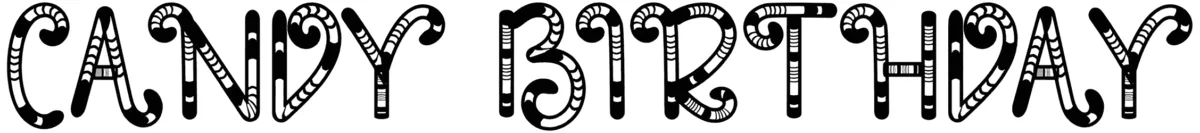 Candy Birthday Font 1