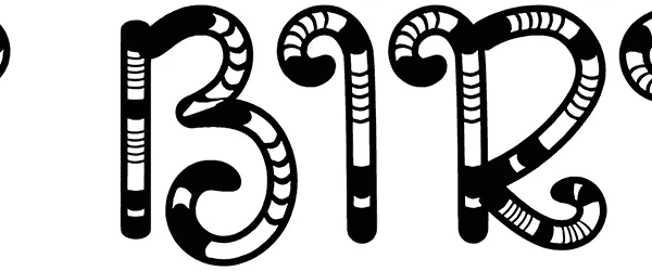 Candy Birthday Font 1