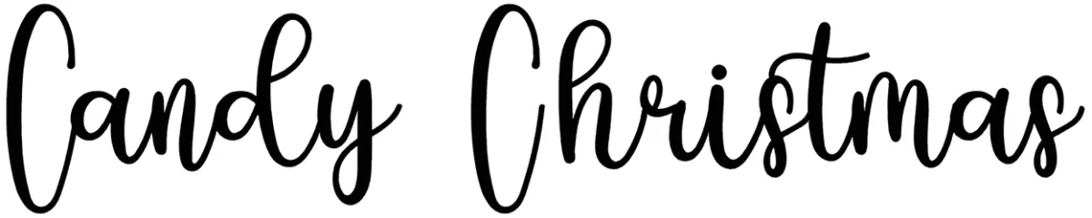Candy Christmas Font 1