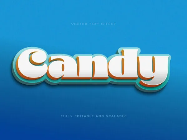 Candy Vector Text Effect 1