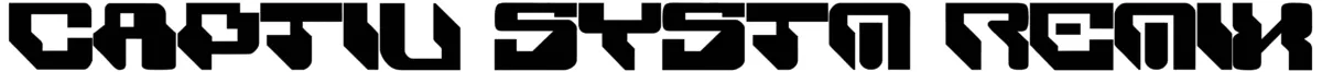 Captiv SystM RemiX Font 1