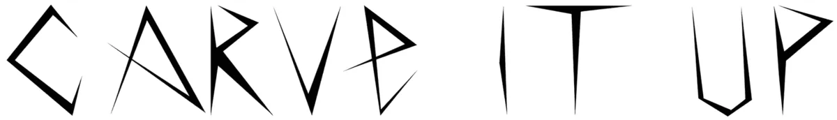 Carve It Up Font 1
