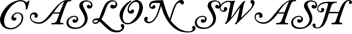 Caslon Swash Font 1