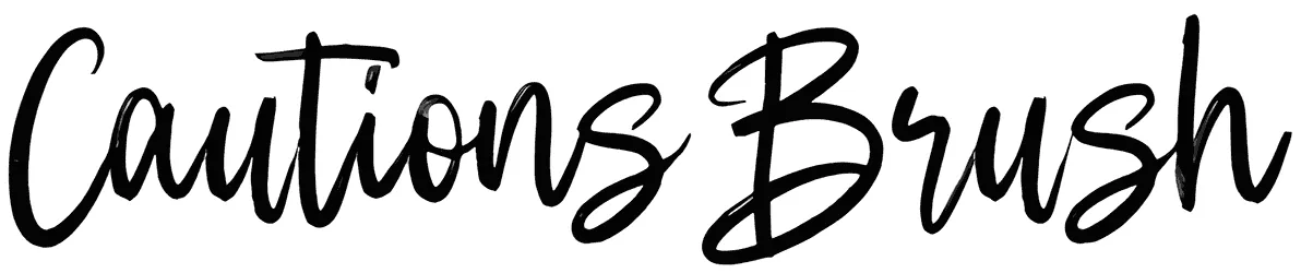 Cautions Brush Font 1