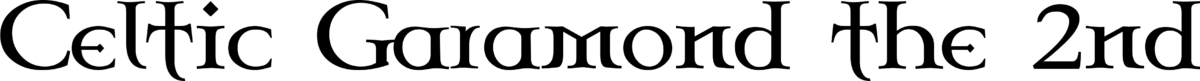 Celtic Garamond the 2nd Font 1