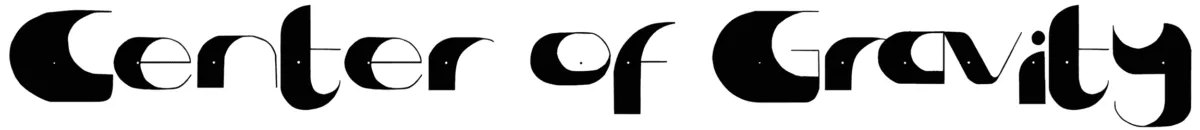 Center of Gravity Font 1