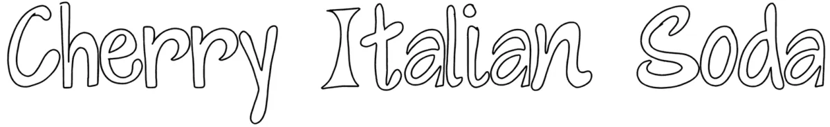 Cherry Italian Soda Font 1