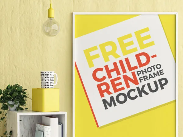 Children Room Photo Frame Mockup 1