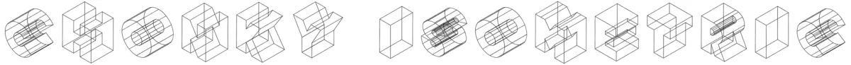 Chonky Isometric Font 1