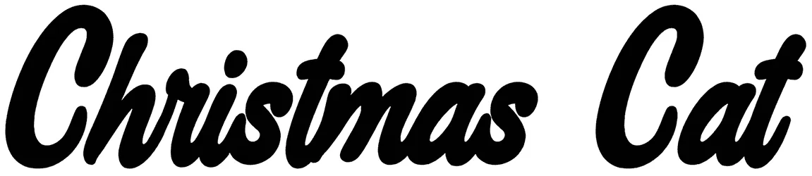 Christmas Cat Font 1