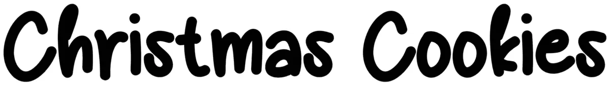 Christmas Cookies Font 1