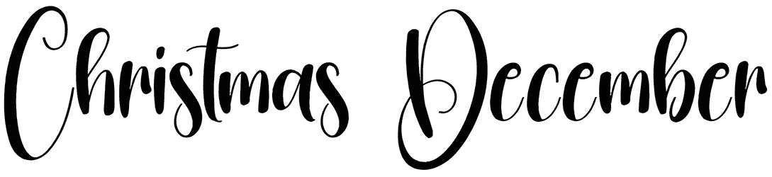 Christmas December Font 1