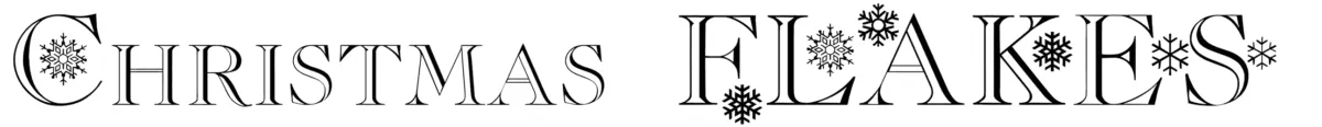 Christmas Flakes Font 1