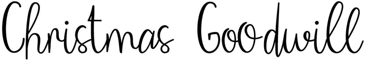 Christmas Goodwill Font 1
