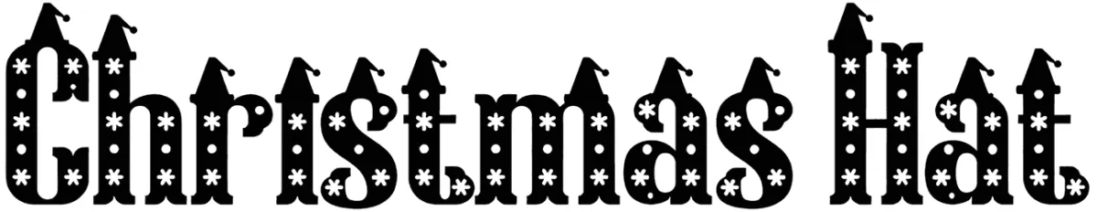 Christmas Hat Font 1