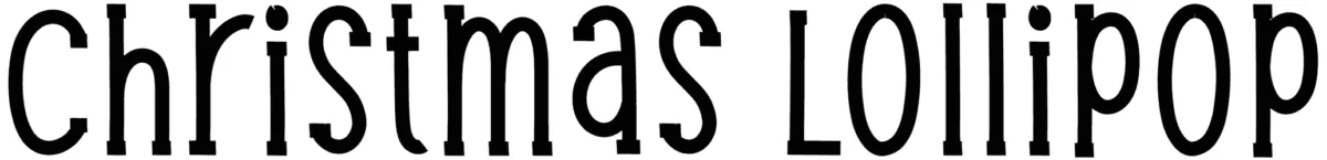 Christmas Lollipop Font 1