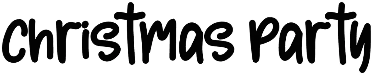 Christmas Party Font 1