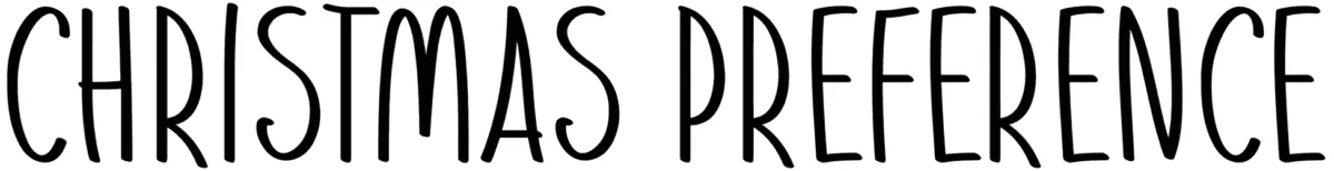 Christmas Preference Font 1
