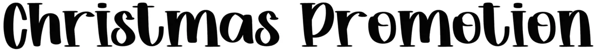 Christmas Promotion Font 1