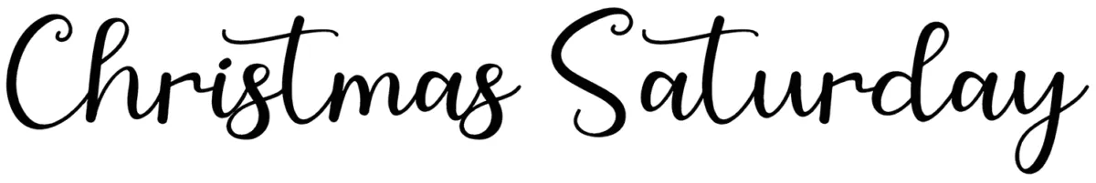 Christmas Saturday Font 1