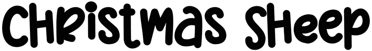 Christmas Sheep Font 1