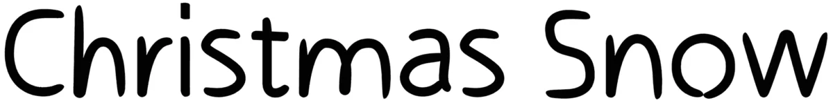 Christmas Snow Font 1