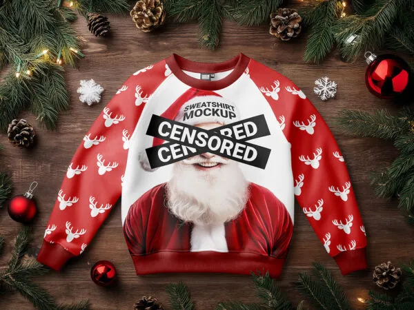 Christmas Sweatshirt Mockup 1