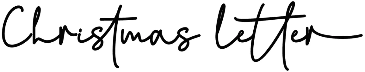Christmas letter Font 1