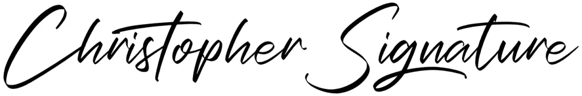Christopher Signature Font 1