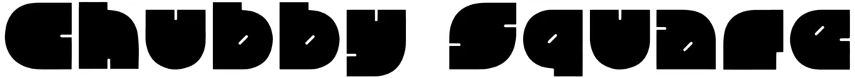 Chubby Square Font 1
