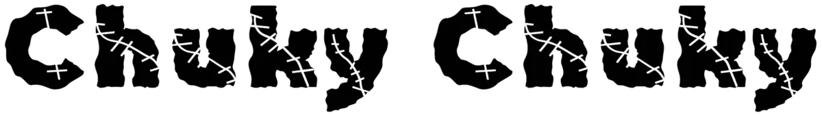 Chuky Chuky Black Font 1