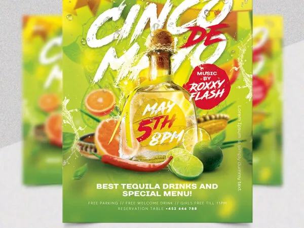 Cinco De Mayo Food Festival Flyer Template 1