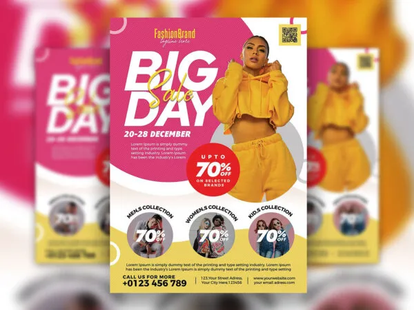 Circle Classy Multipurpose Fashion Sale Flyer Template 1