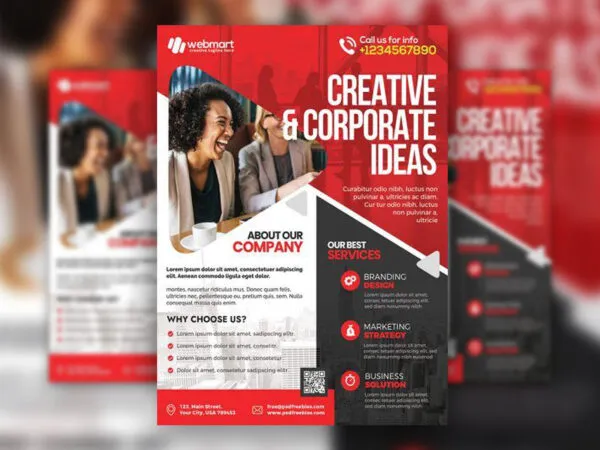 Classic A4 Corporate Flyer Template 1