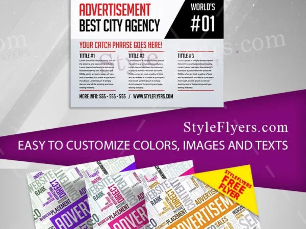 Classic Advertisement Flyer Template 1