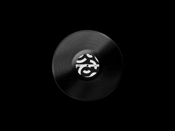 Classic Black Vinyl Record Mockup 1