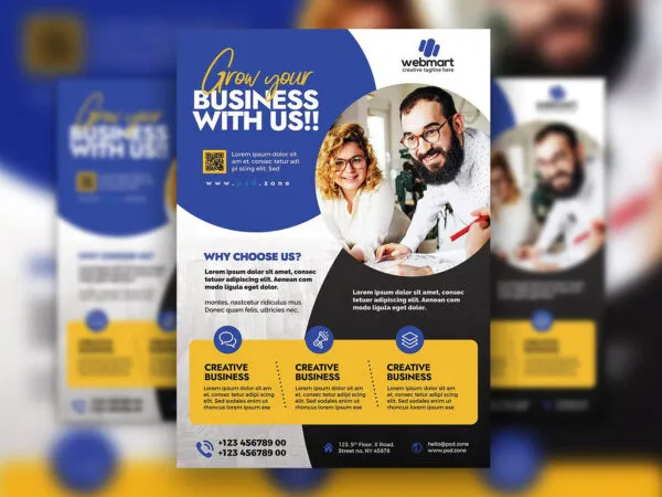 Classic Circle Business Flyer Template 1