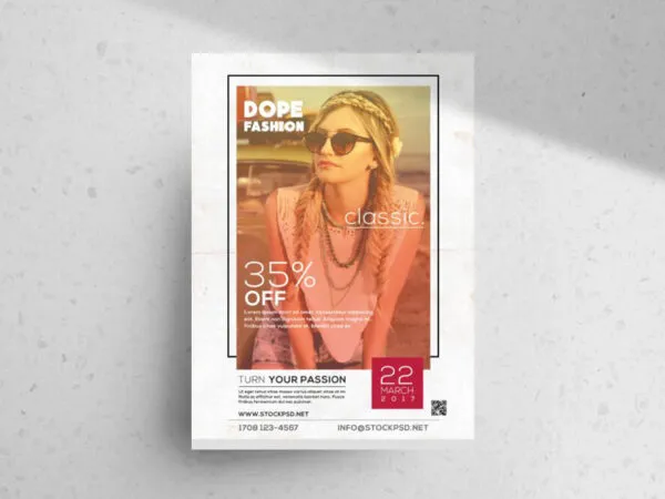Classic Fashion Event Flyer Template 1