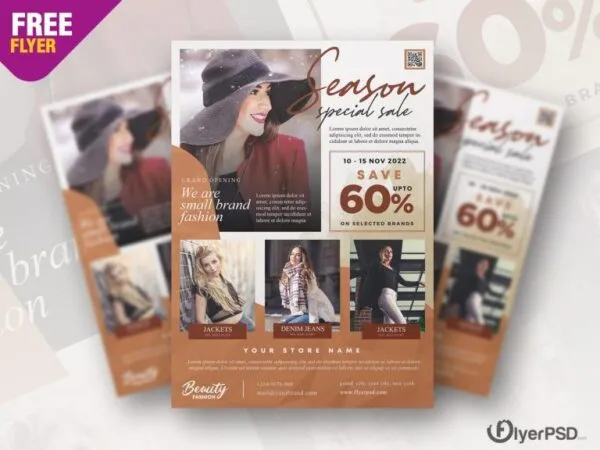 Classic Fashion Sale Flyer Template 1