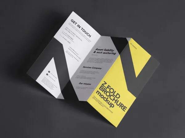 Classic Z Fold Brochure Mockup 1