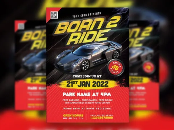 Classy Car Show Event Flyer Template 1