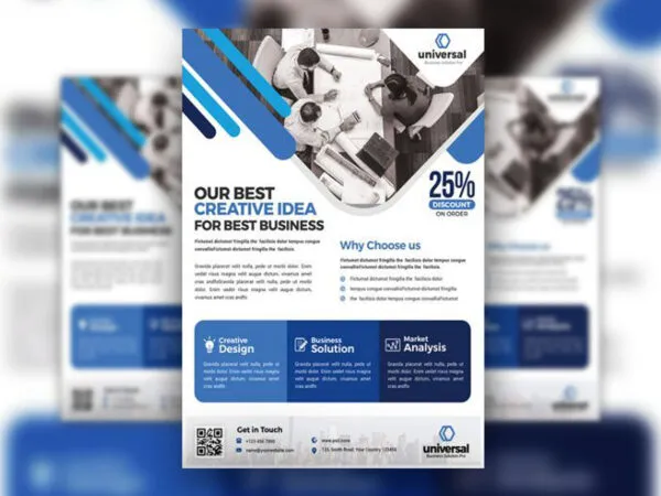 Classy Corporate Business Flyer Template 1